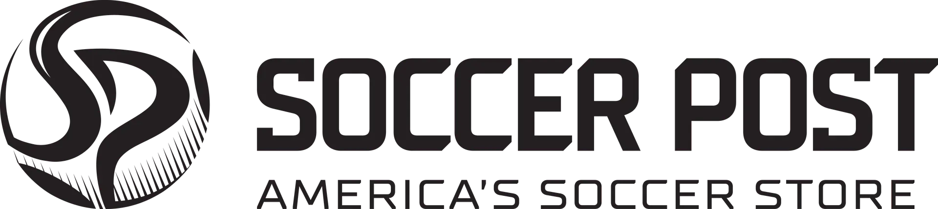 Soccer Post Primary Logo Black